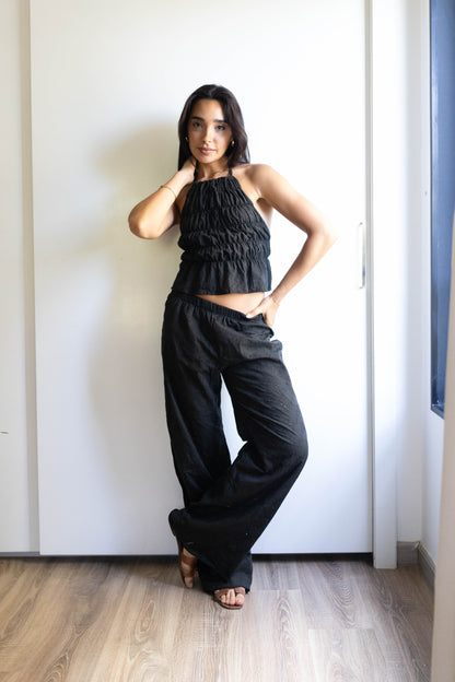 The Black Pure Silk Set