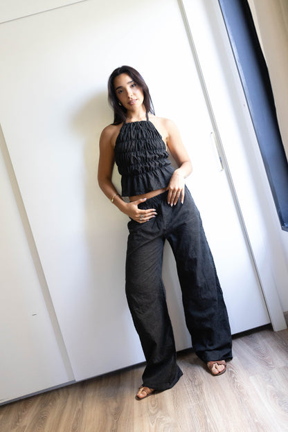The Black Pure Silk Set