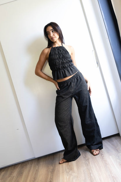 The Black Pure Silk Set