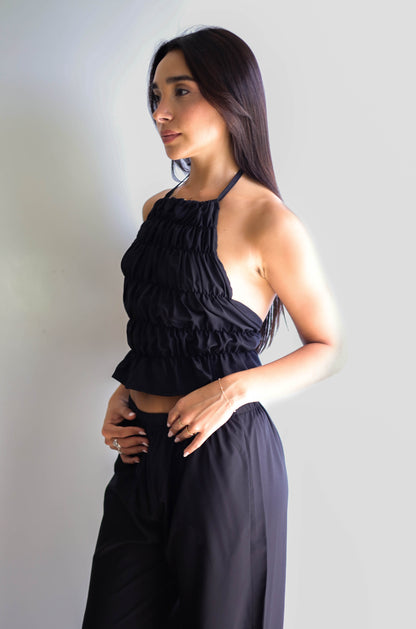 The Black Pure Silk Set