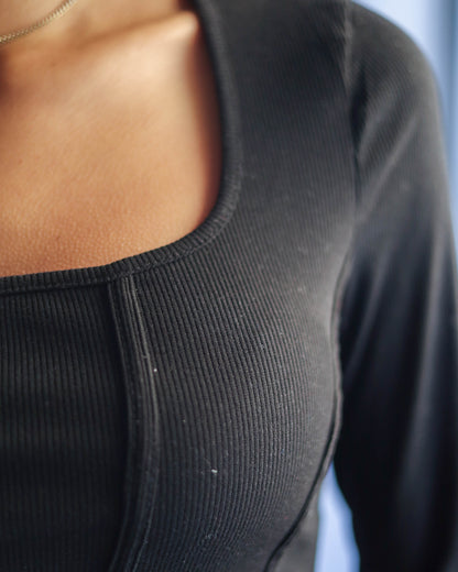 Ribbed Corset Top