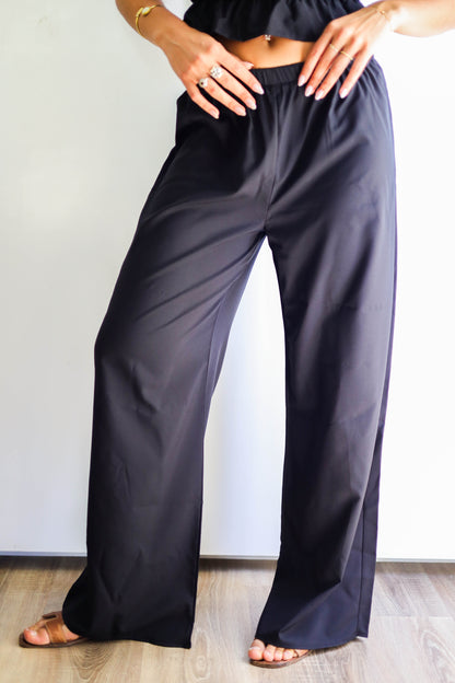 Black Silk Pant