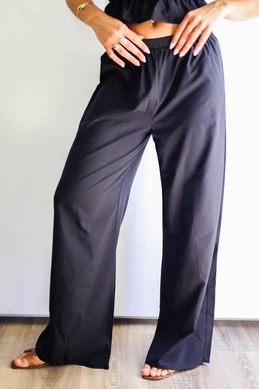 Black Silk Pant
