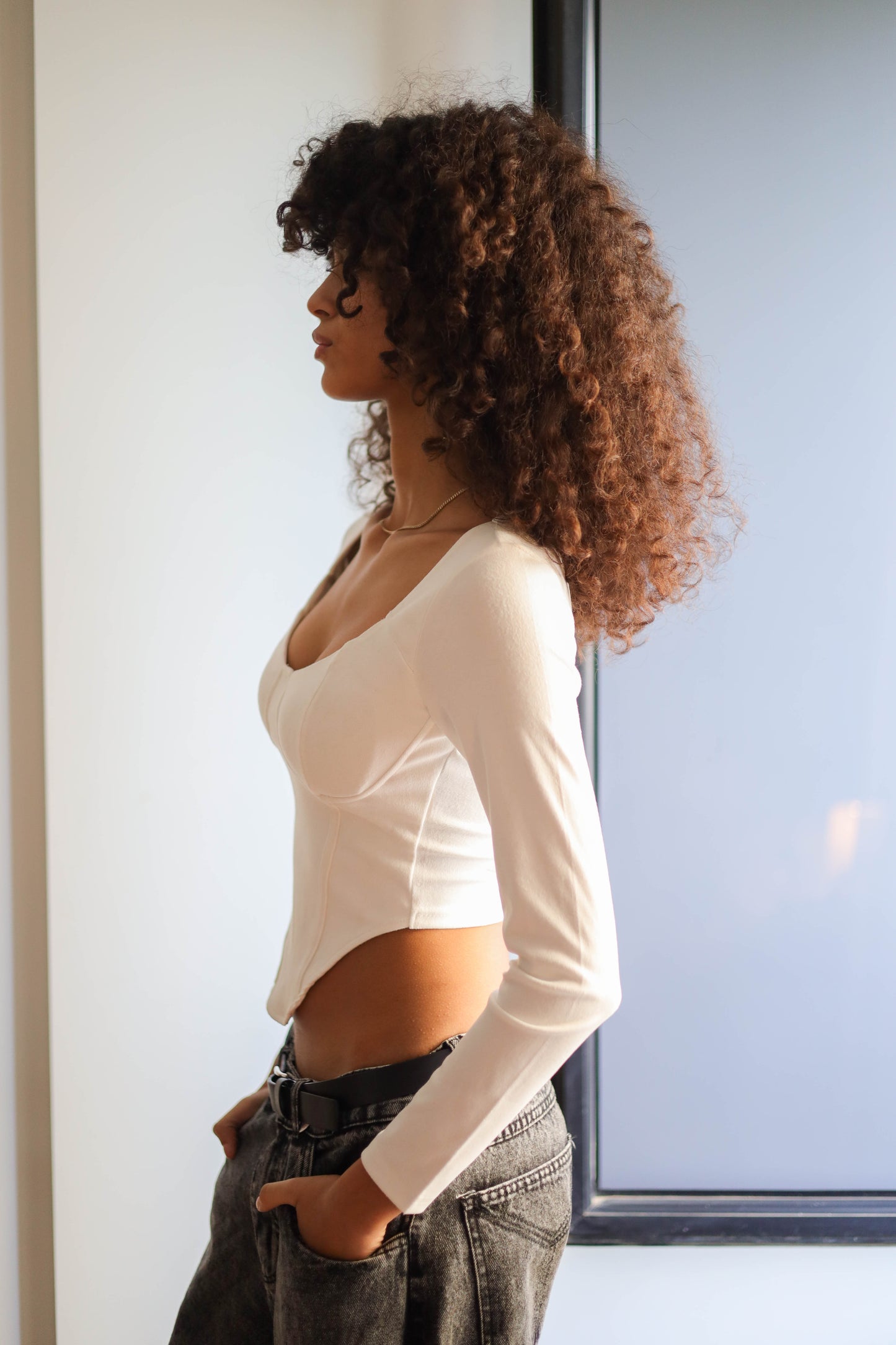 White Corset Top