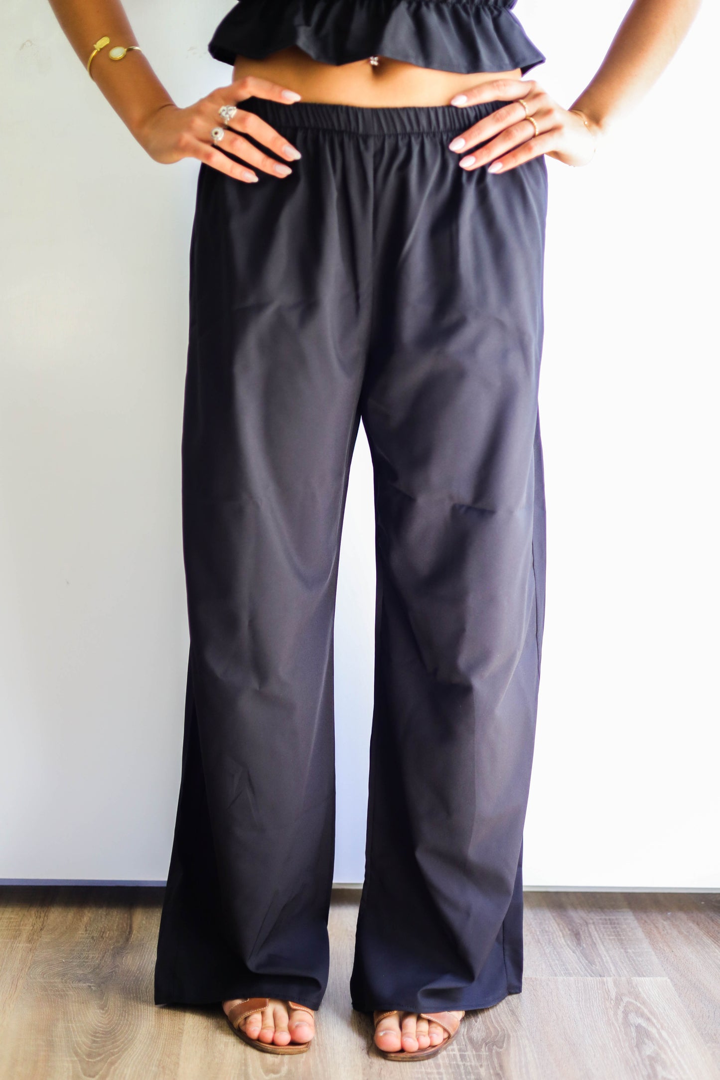 Black Silk Pant