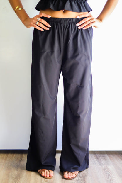 Black Silk Pant