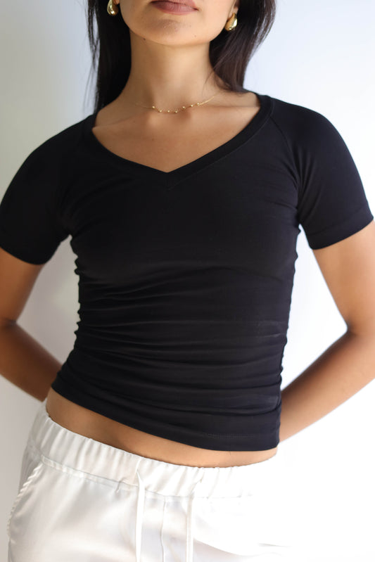 V Shape Half sleeve Top