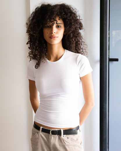 White Contour Top