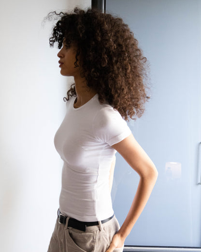 White Contour Top
